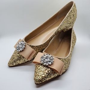 Crown & Ivy Gold Glitter Addison